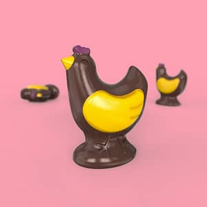 Poule en chocolat - Chocolaterie Fédéric